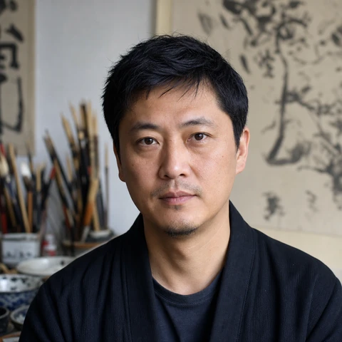 AI 생성 이미지 — 陈墨 작가 초상