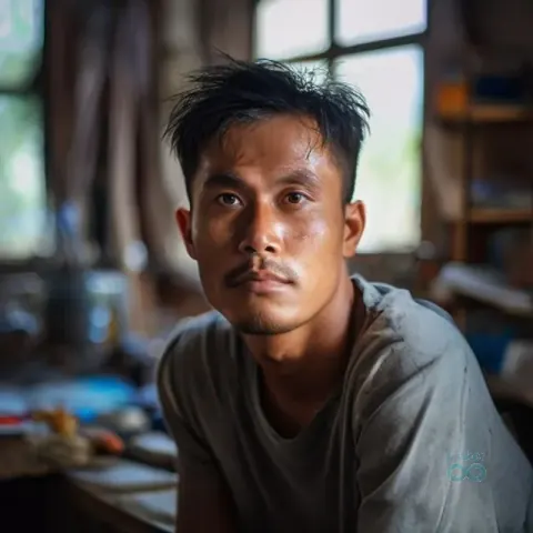 AI 생성 이미지 — Rizky Aditya 작가 초상