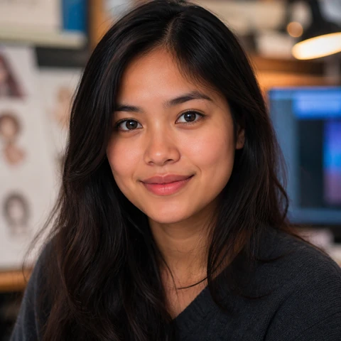 AI 생성 이미지 — Ana Dela Cruz 작가 초상