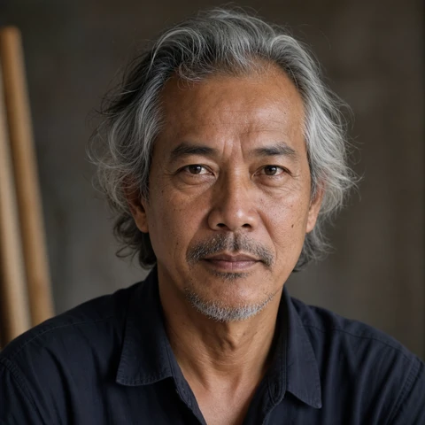 AI 생성 이미지 — ประเสริฐ ไชย 작가 초상