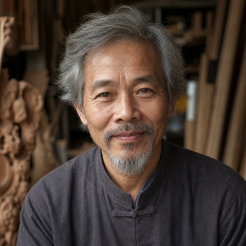 AI 생성 이미지 — Võ Hải 작가 초상