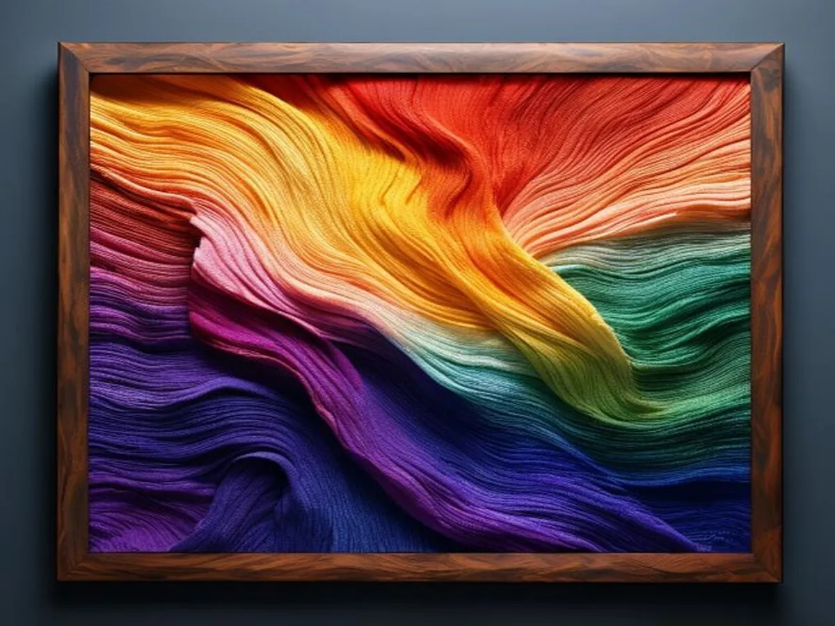 AI 생성 이미지 — Silk Gradient Weave
