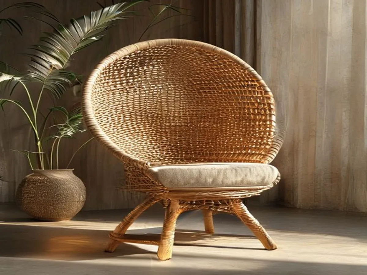 AI 생성 이미지 — Woven Dome Chair