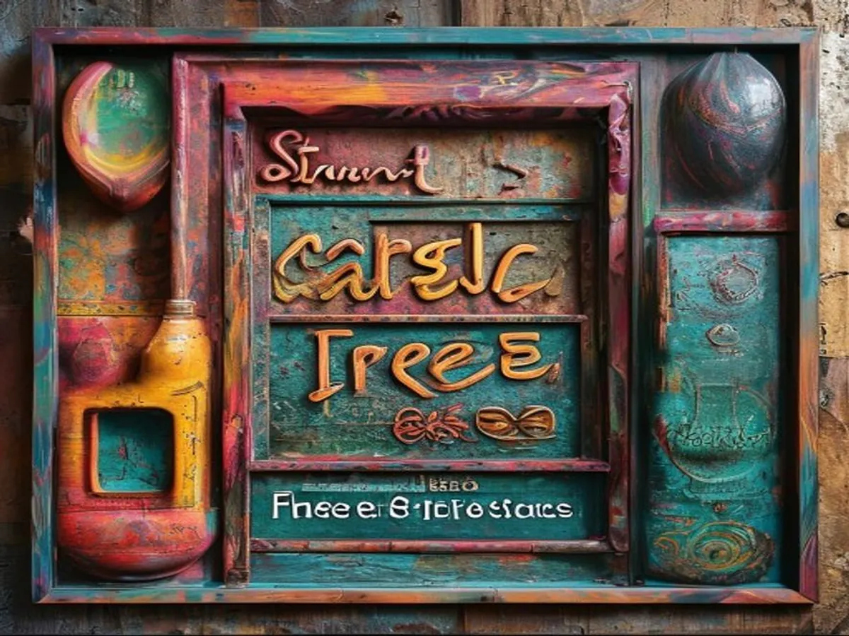 AI 생성 이미지 — Street Fresco Detail