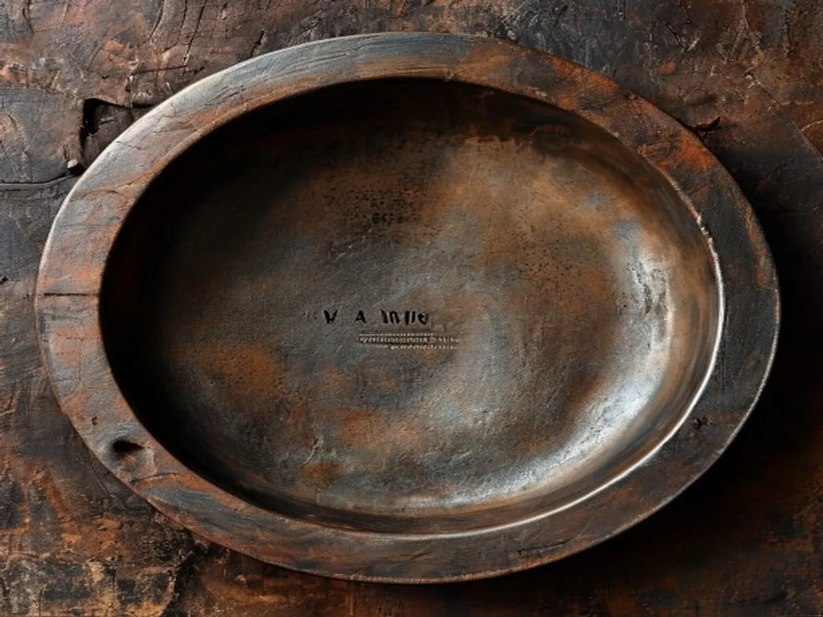 AI 생성 이미지 — Hammered Bowl