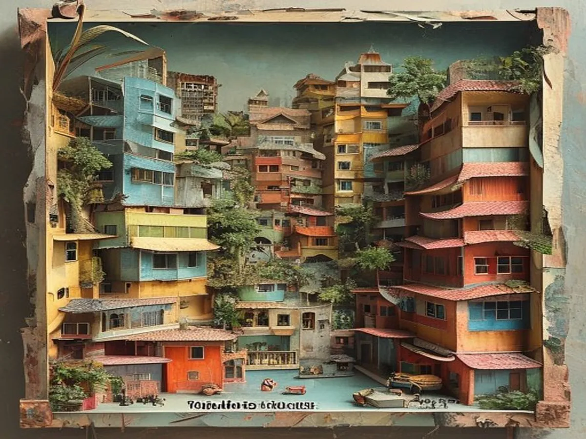 AI 생성 이미지 — Paper City Layers