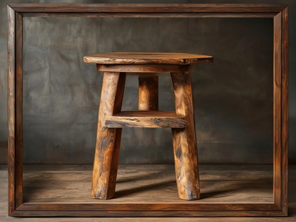 AI 생성 이미지 — Restored Heritage Stool