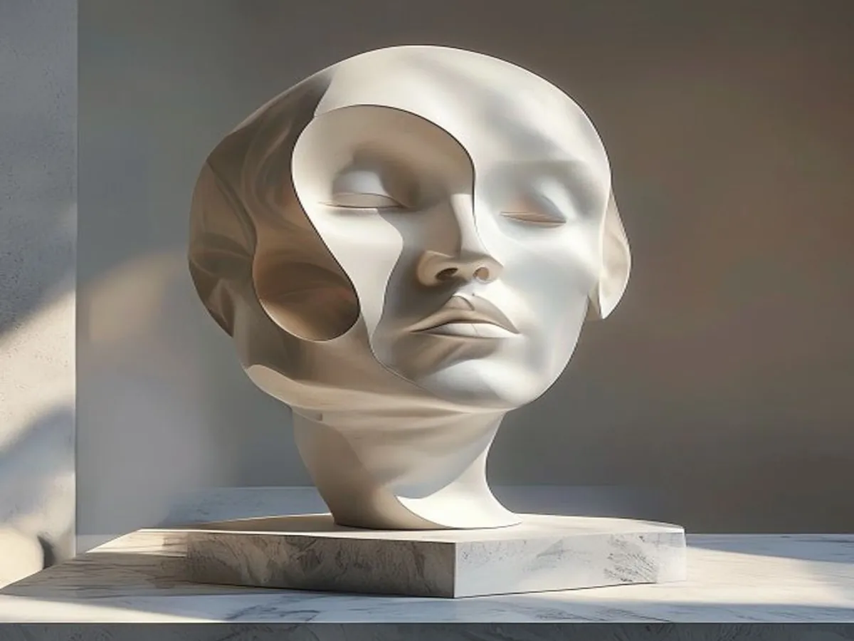 AI 생성 이미지 — 한 겹 벗겨 낸 이마