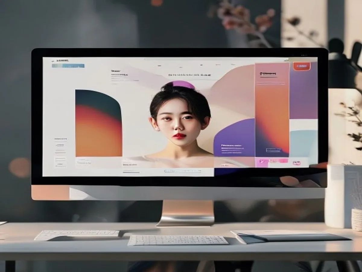 AI 생성 이미지 — 인물을 가운데 둔 배치